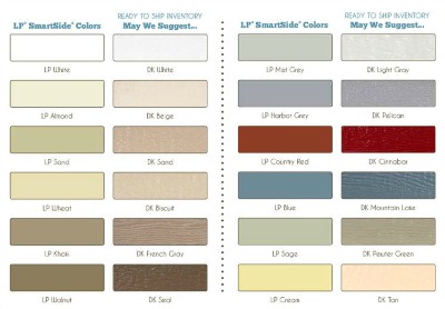 Lp Smartside Color Chart