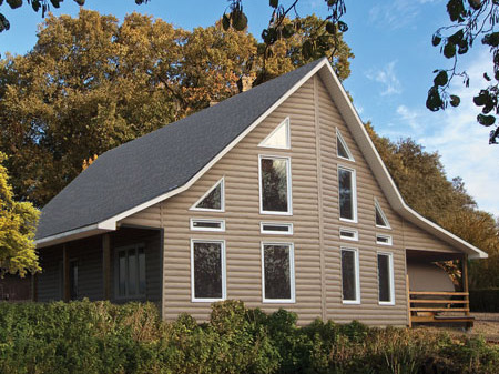 artificial log siding for homes